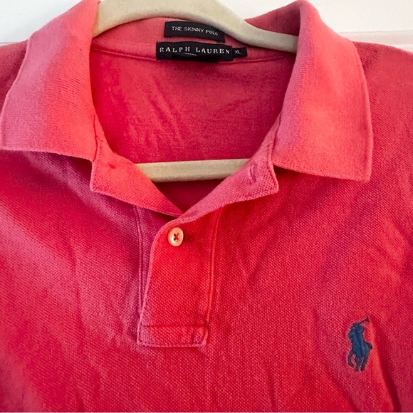 Ralph Lauren Women’s Pink Skinny Polo Shirt Size XL | Classic Fit - Picture 5 of 6